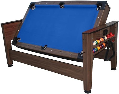6FT Flip Top Games Table Pool & Air Hockey Dual Play Indoor Set