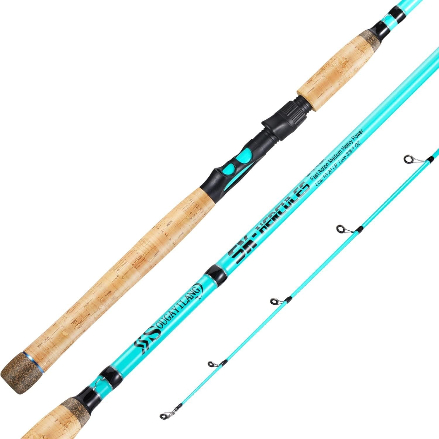 7ft Medium Power IM7 Graphite Spinning Rod AAA Cork Grip Fishing