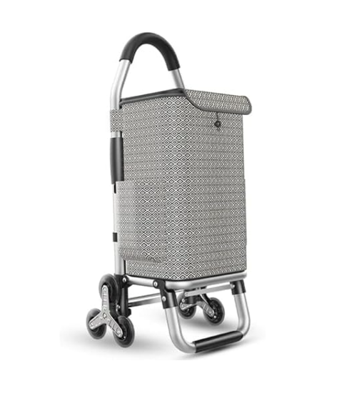 Lightweight Foldable 6-Wheel Stair Climber Shopping Cart Waterproof 36L