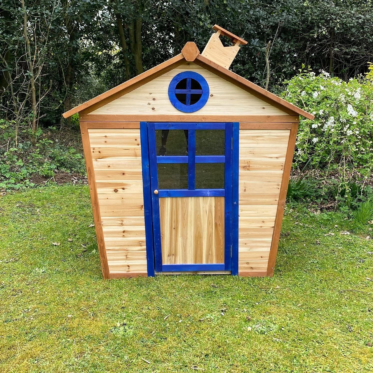 Wooden Kids Playhouse Outdoor Garden Lodge Wendy House Small