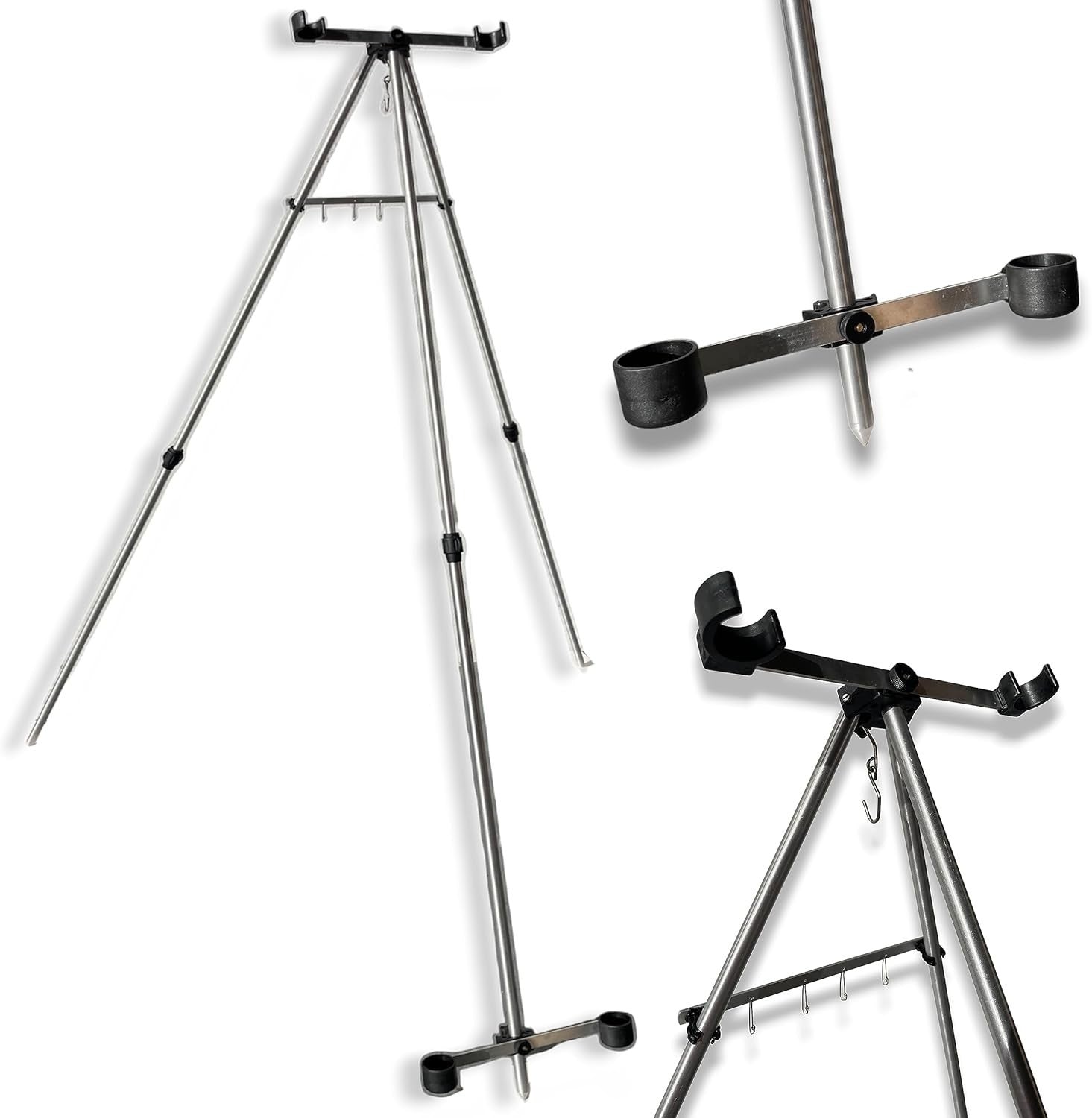 Adjustable Sea Fishing Rod Tripod Stand Beach Surfcasting Holder