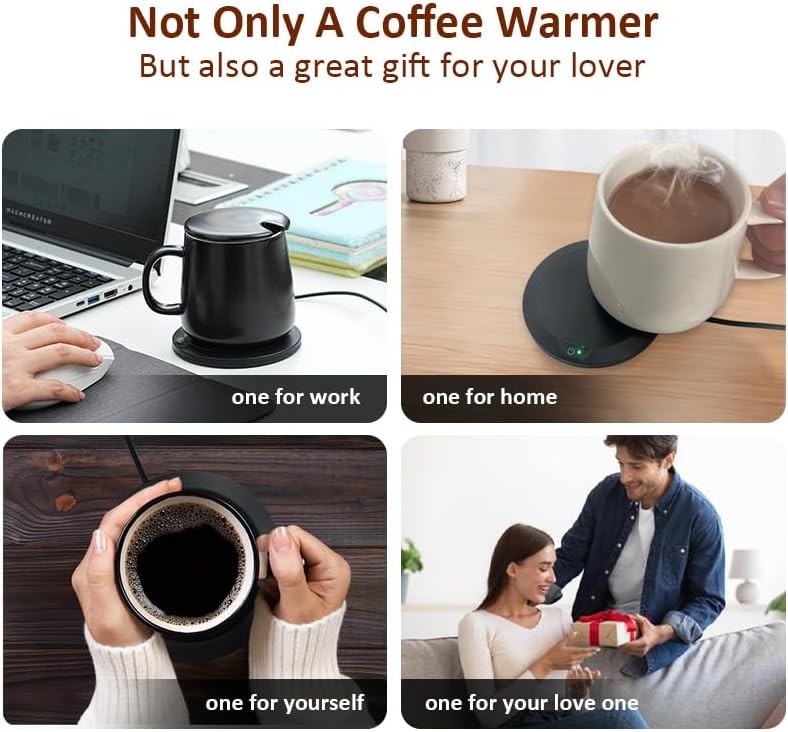 Coffee Mug Warmer 3 Temp Smart Desk Beverage Heater