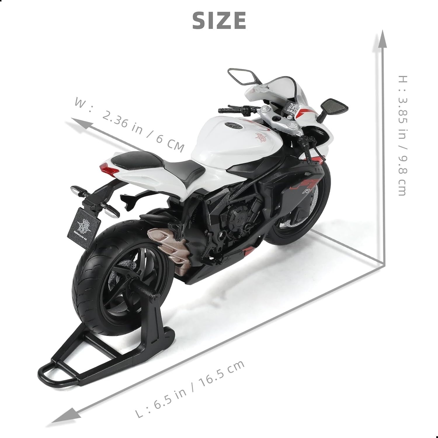 1:12 Diecast Motorcycle Model – No Assembly, Alloy Build, Display Gift Toy