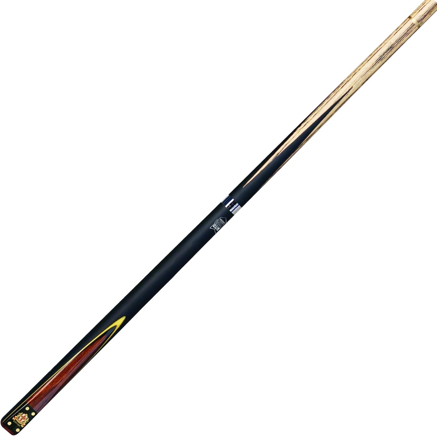 145cm 2 Piece Ash Snooker Pool Cue 9.5mm Tip Adjustable Weight Case