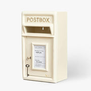 Lockable Cast Iron Wall Post Box – Weatherproof, Secure, Large Mail Slot