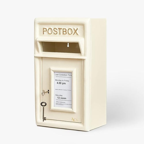 Lockable Cast Iron Wall Post Box – Weatherproof, Secure, Large Mail Slot