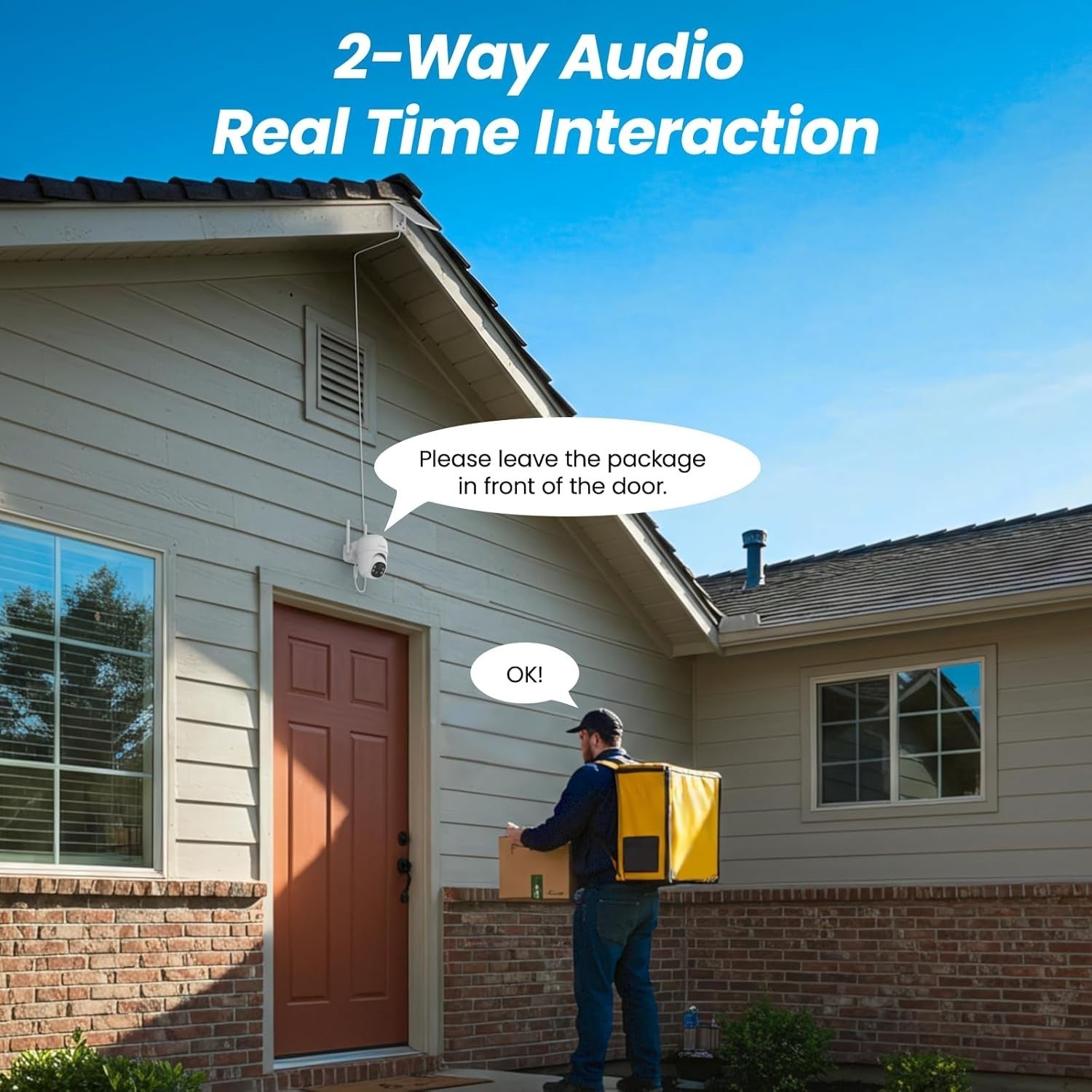 2 Pack Solar Security Cameras 2K Wireless CCTV PTZ Color Night Vision
