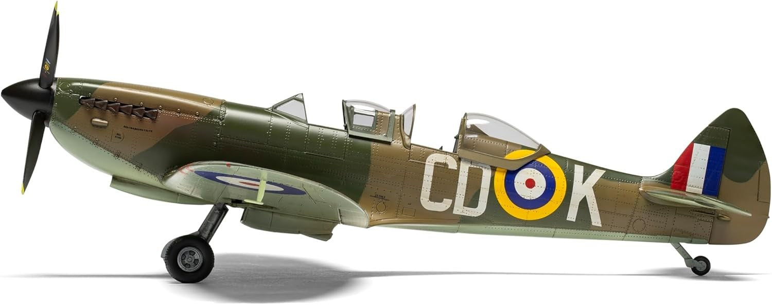 1:48 Scale Plastic Spitfire TR.9 Model Kit DIY Aircraft Unpainted with Decals
