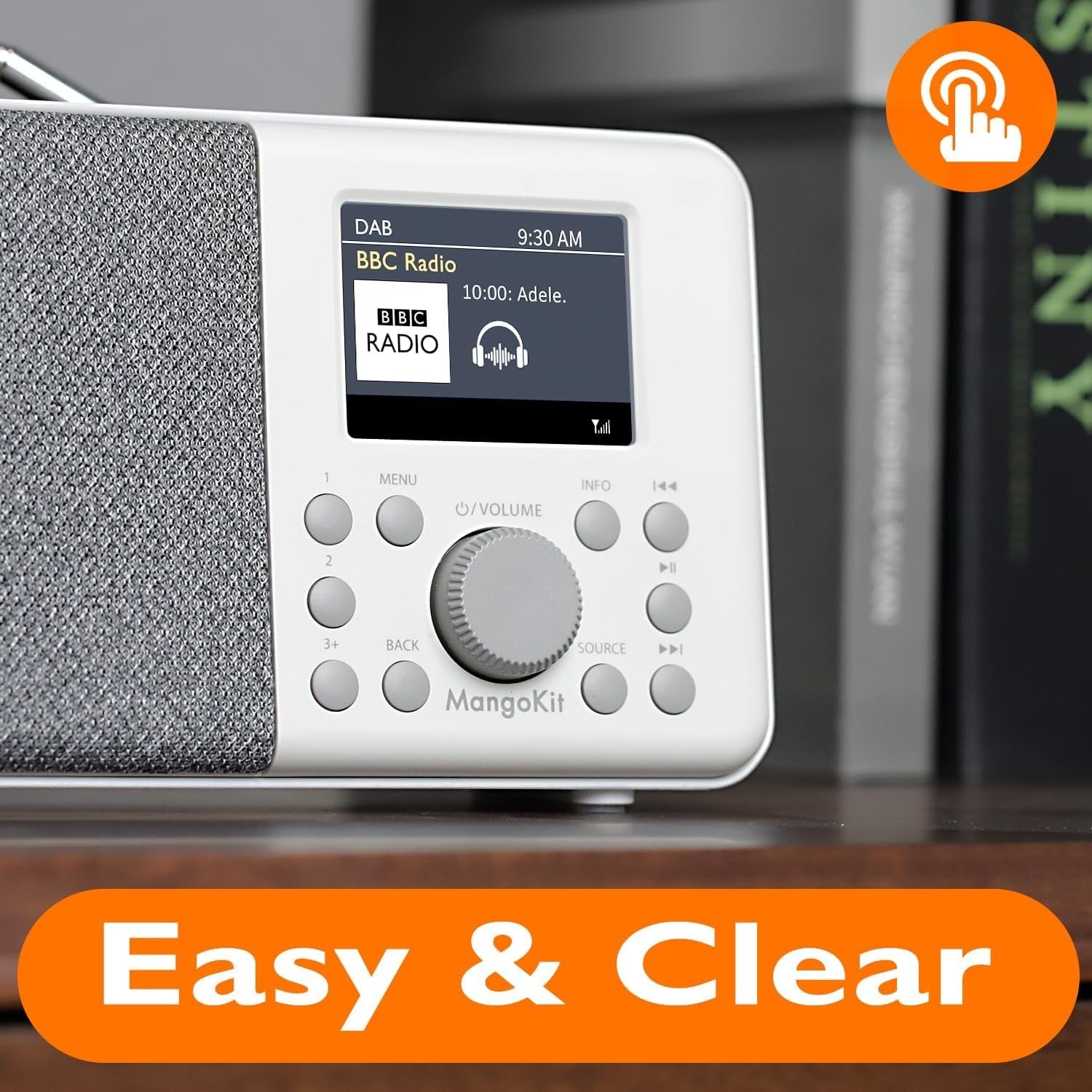 DAB DAB+ Digital Radio Bluetooth Portable Alarm Colour Display Battery