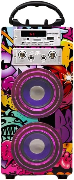 DYNASONIC Karaoke Machine Bluetooth 2 Lights Kids Teens