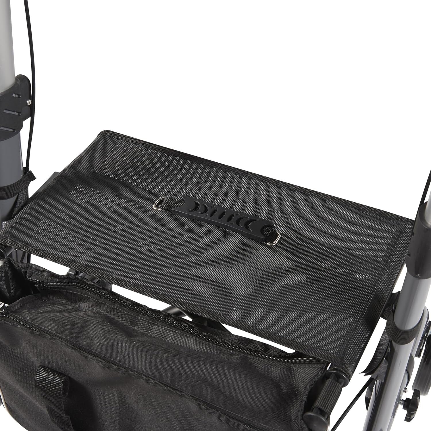 Lightweight Folding Rollator Walker with Seat Lockable Brakes 20cm Wheels