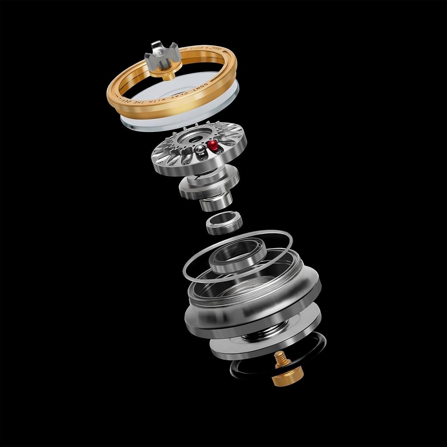 Black Character Metal Roulette Fidget Spinner EDC Stress Toy