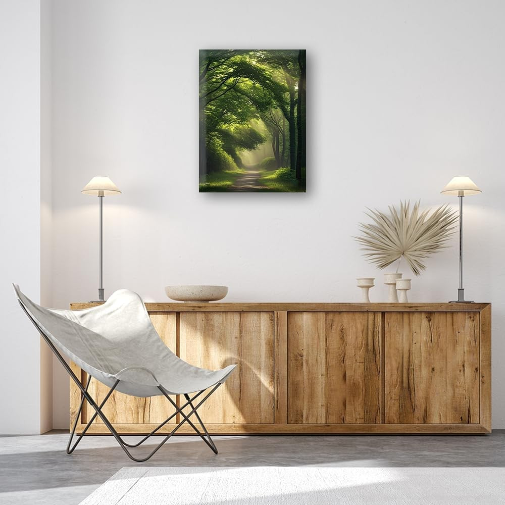 Nature Tree Canvas Wall Art 12x16" Forest Home Office Decor