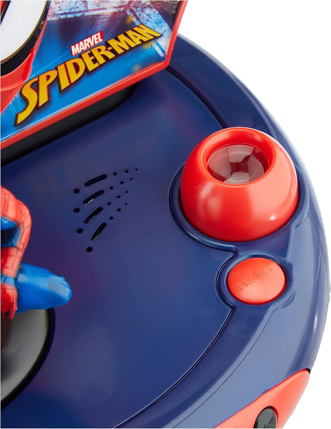 Kids Superhero Projector Alarm Clock Night Light Sound Effects Battery