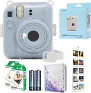 Fujifilm Instax Mini 12 Camera Bundle Blue Film Case Album Display