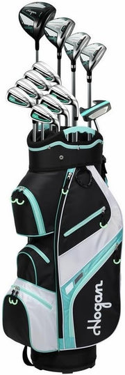 Ladies Right Hand Complete Golf Club Set Graphite Driver Hybrids Cart Bag
