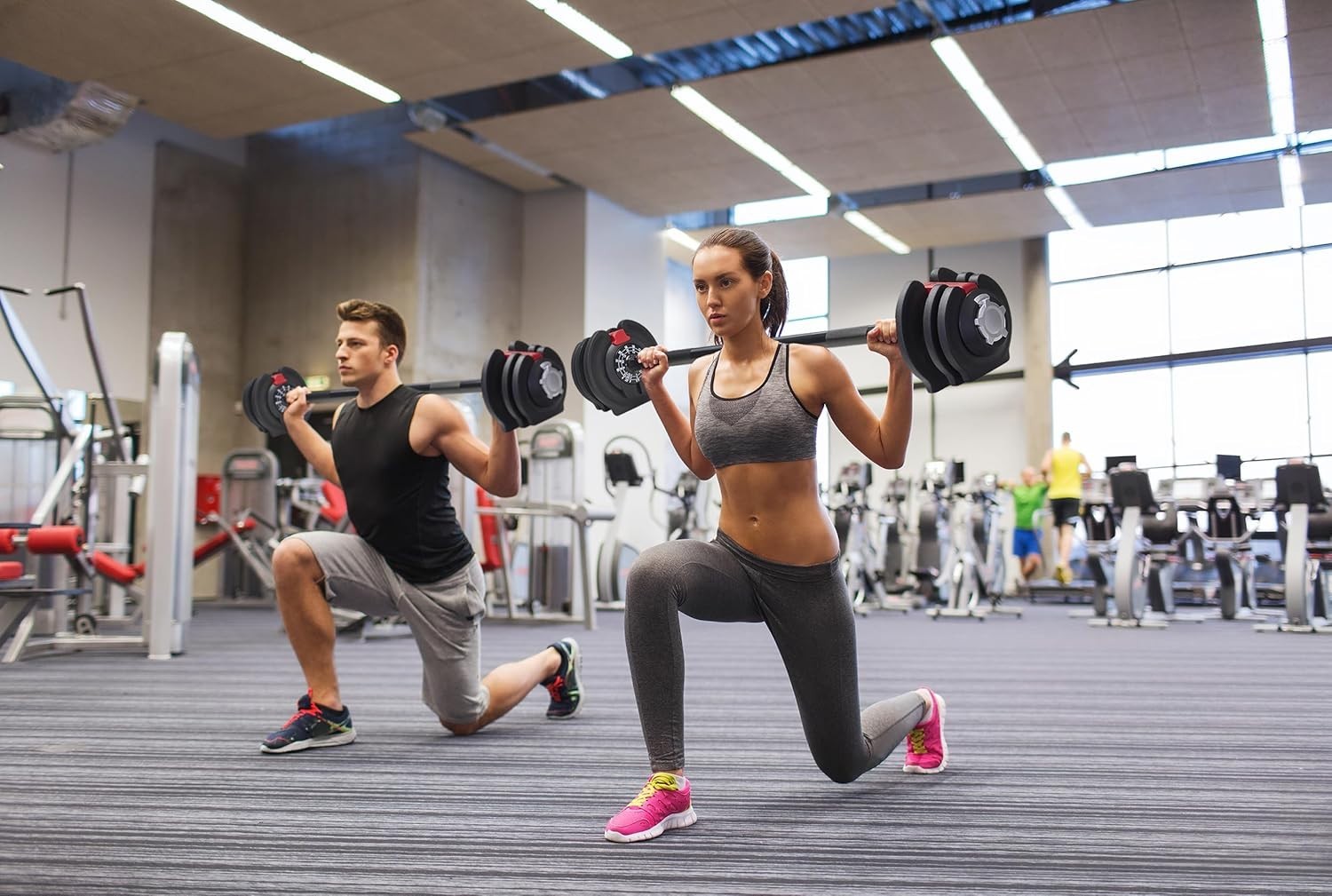 3-in-1 Adjustable Smart Barbell Dumbbell Kettlebell 2–19kg Home Gym