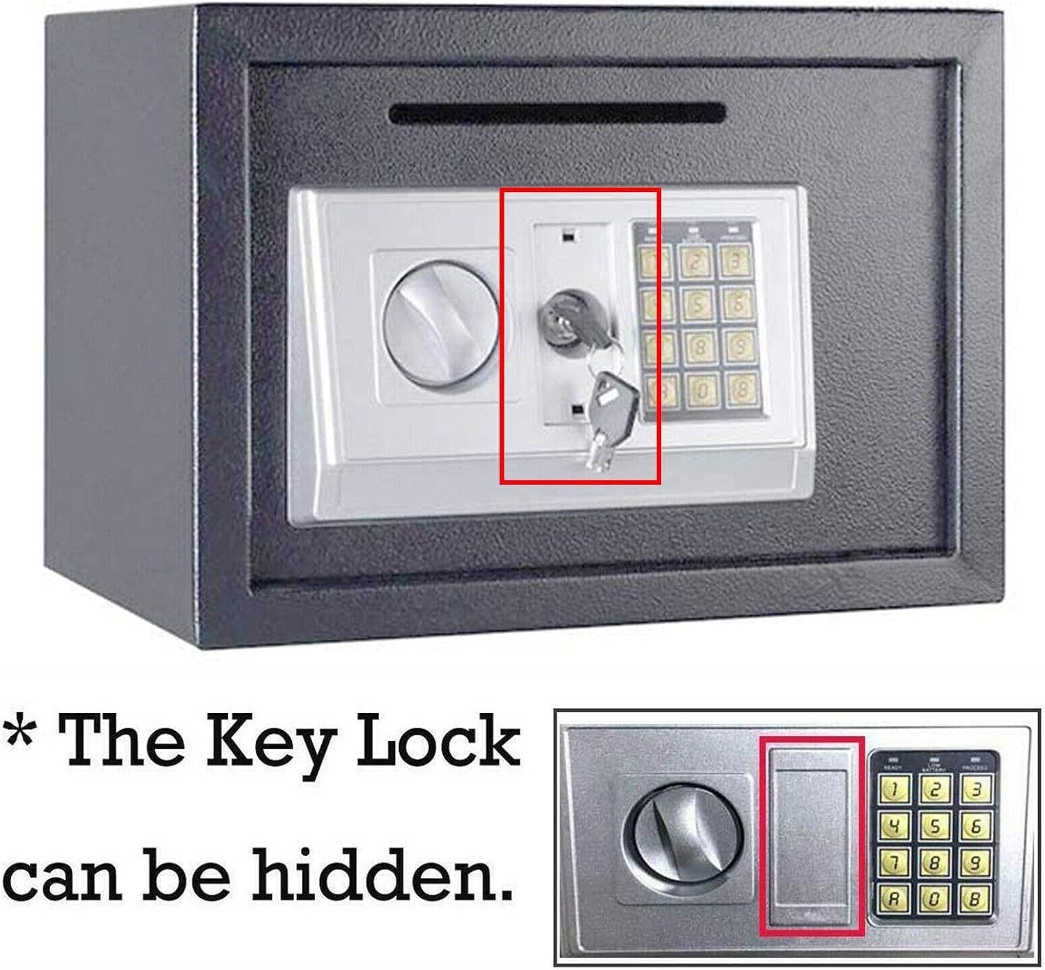 16L Digital Safe Box Electronic Keypad Security Cash Money Lock