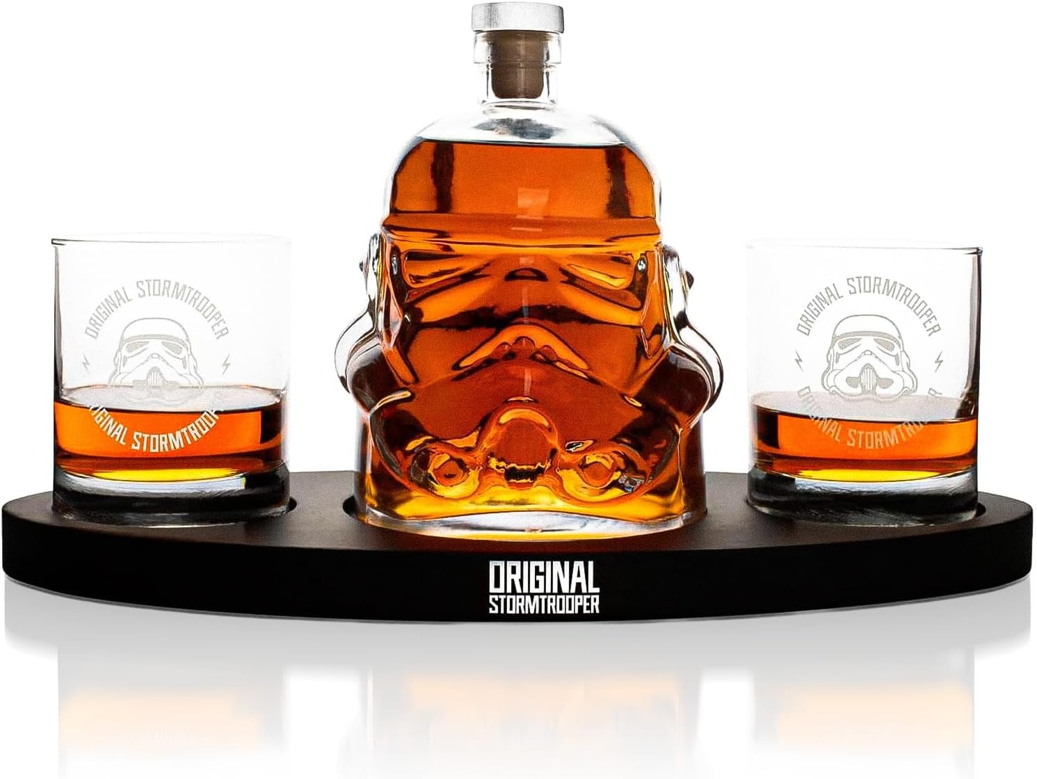 Stormtrooper Whiskey Decanter 750ml Set with 2 Glasses & Display Tray Gift