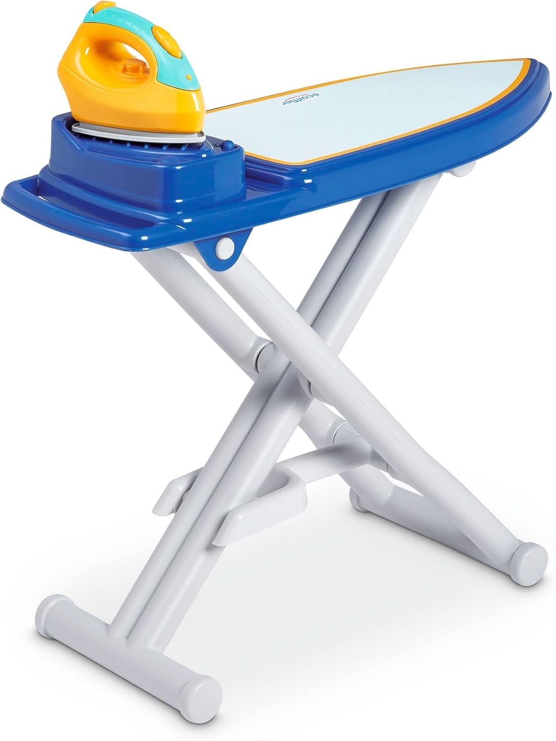 Kids Toy Ironing Board Set Folding Play Iron Multicolour Toddler Role Play