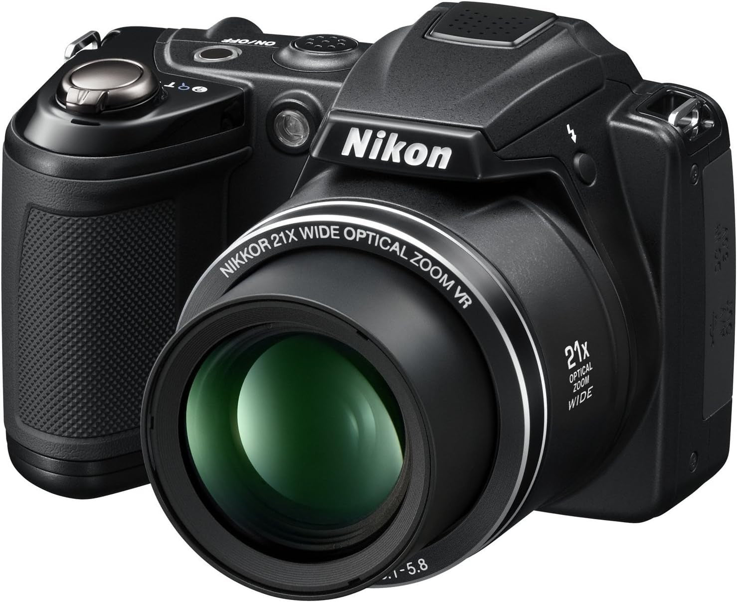 Digital Camera 14.1MP 21X Optical Zoom HD Video 3in LCD Black