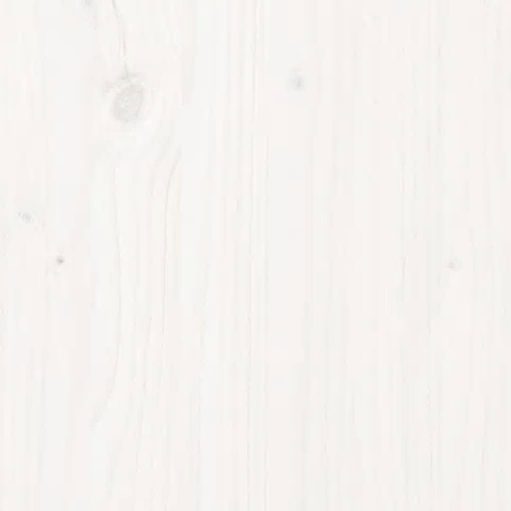 White Radiator Cover 79.5x19x84cm Solid Pine Wood | Modern Slatted Design