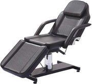 Reclining Massage Table 3-Section Adjustable Beauty Spa Tattoo Bed Couch Black