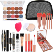 All In One Makeup Starter Kit Travel Set with Storage Bag