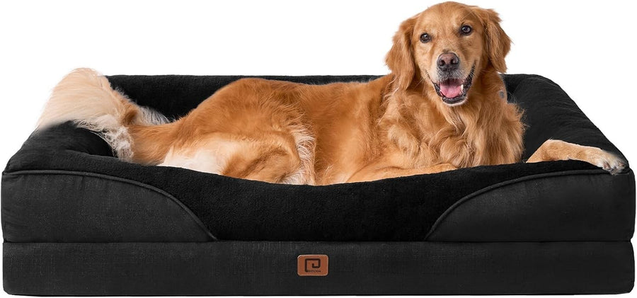 XL Orthopedic Memory Foam Dog Bed Waterproof Sofa 106x76x19cm