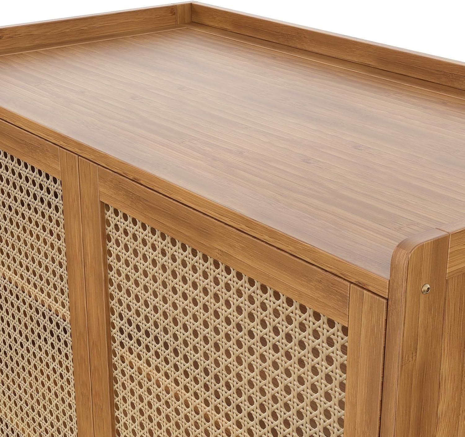 6-Tier Breathable Shoe Cabinet with Doors, Sturdy Storage for Hallway, Brown
