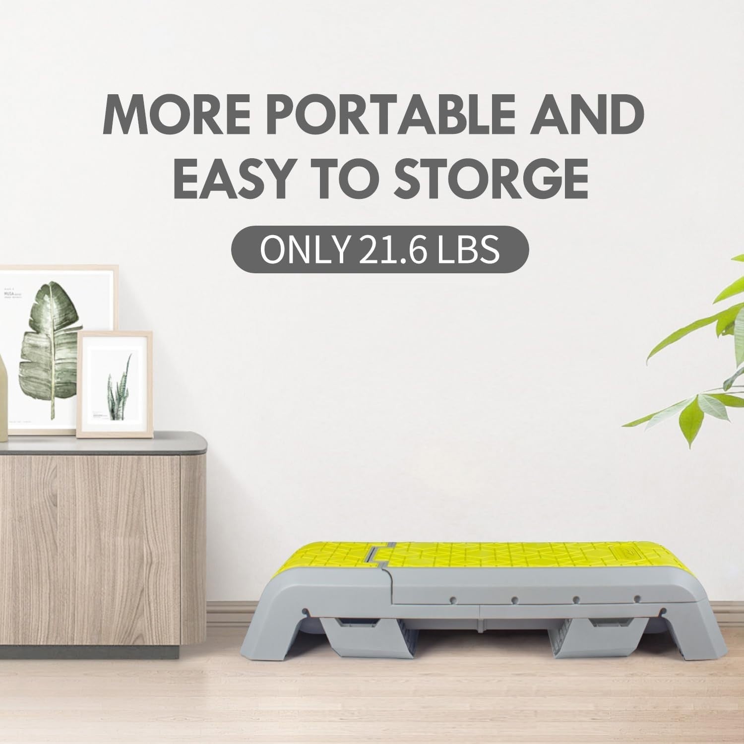 Adjustable Aerobic Deck Workout Platform Foldable Home Fitness Bench