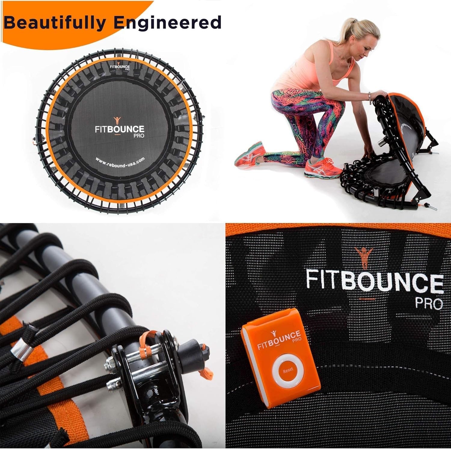 XL Bungee Rebounder Trampoline 150KG Silent Indoor Fitness Physio Approved