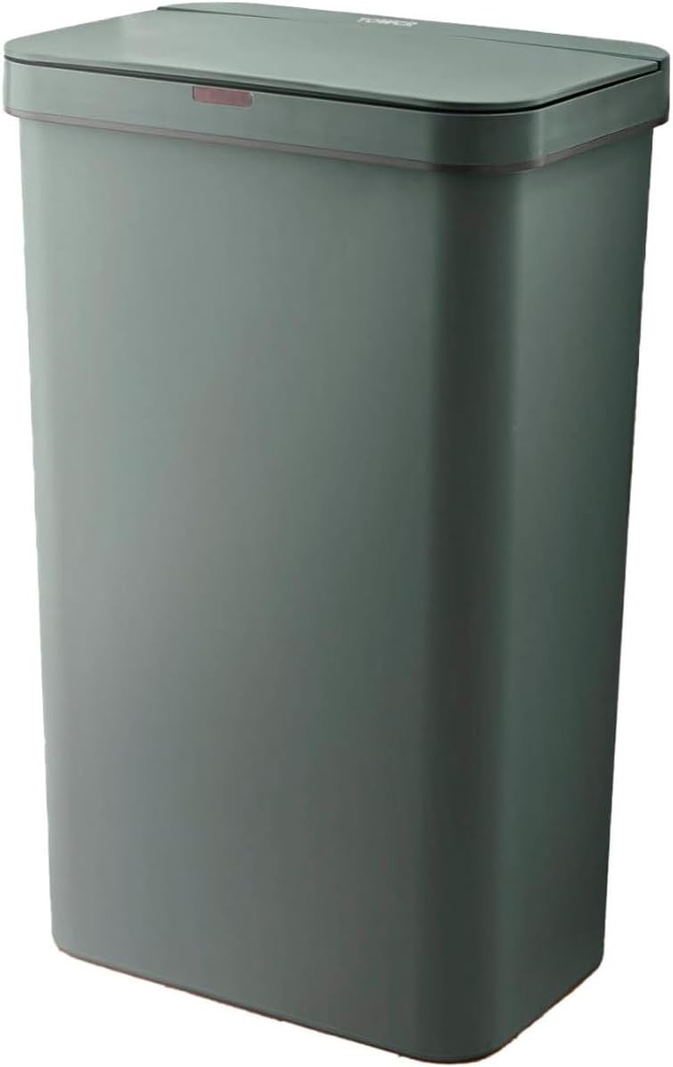 50L Automatic Sensor Kitchen Bin Rectangular Touchless Forest Green