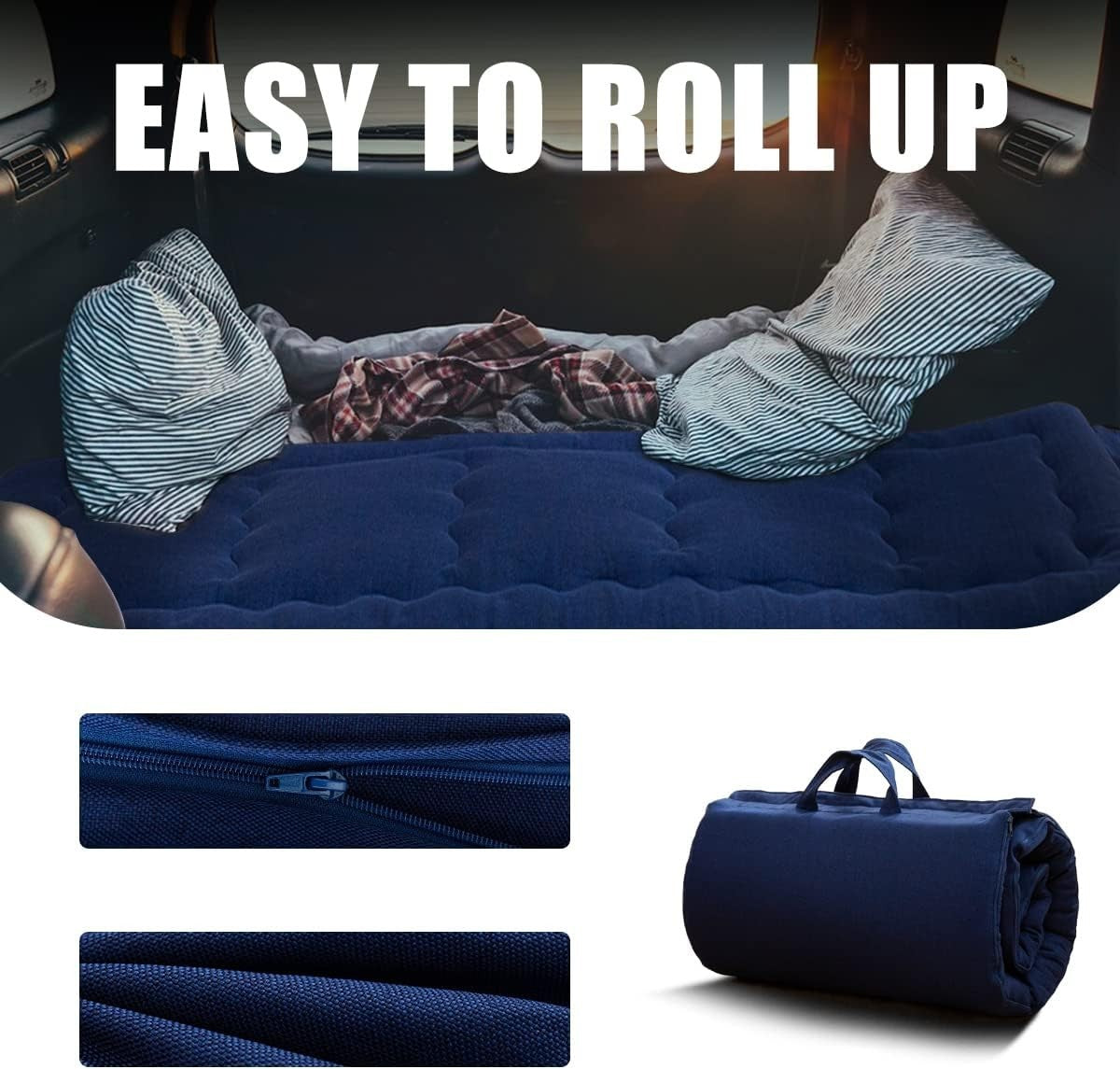 Foldable Futon Mattress Single Waterproof Foam Pad for Indoor Outdoor Use