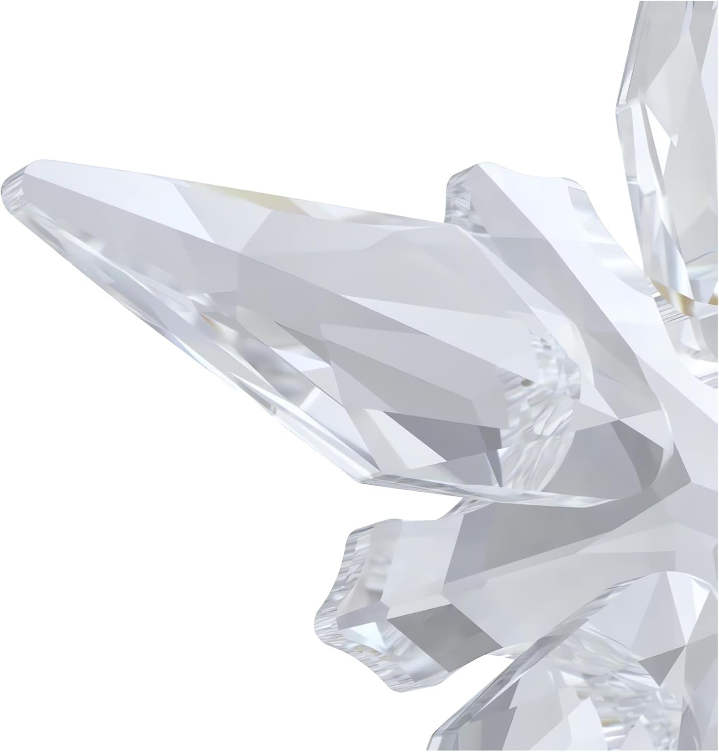 Clear Crystal Star Ornament 2025 • Faceted Glass Decor • Luxury Hanging Holiday