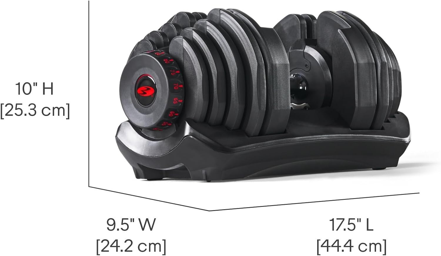 Adjustable Dumbbell 4–41KG Quick Dial Heavyweight Home Gym Single