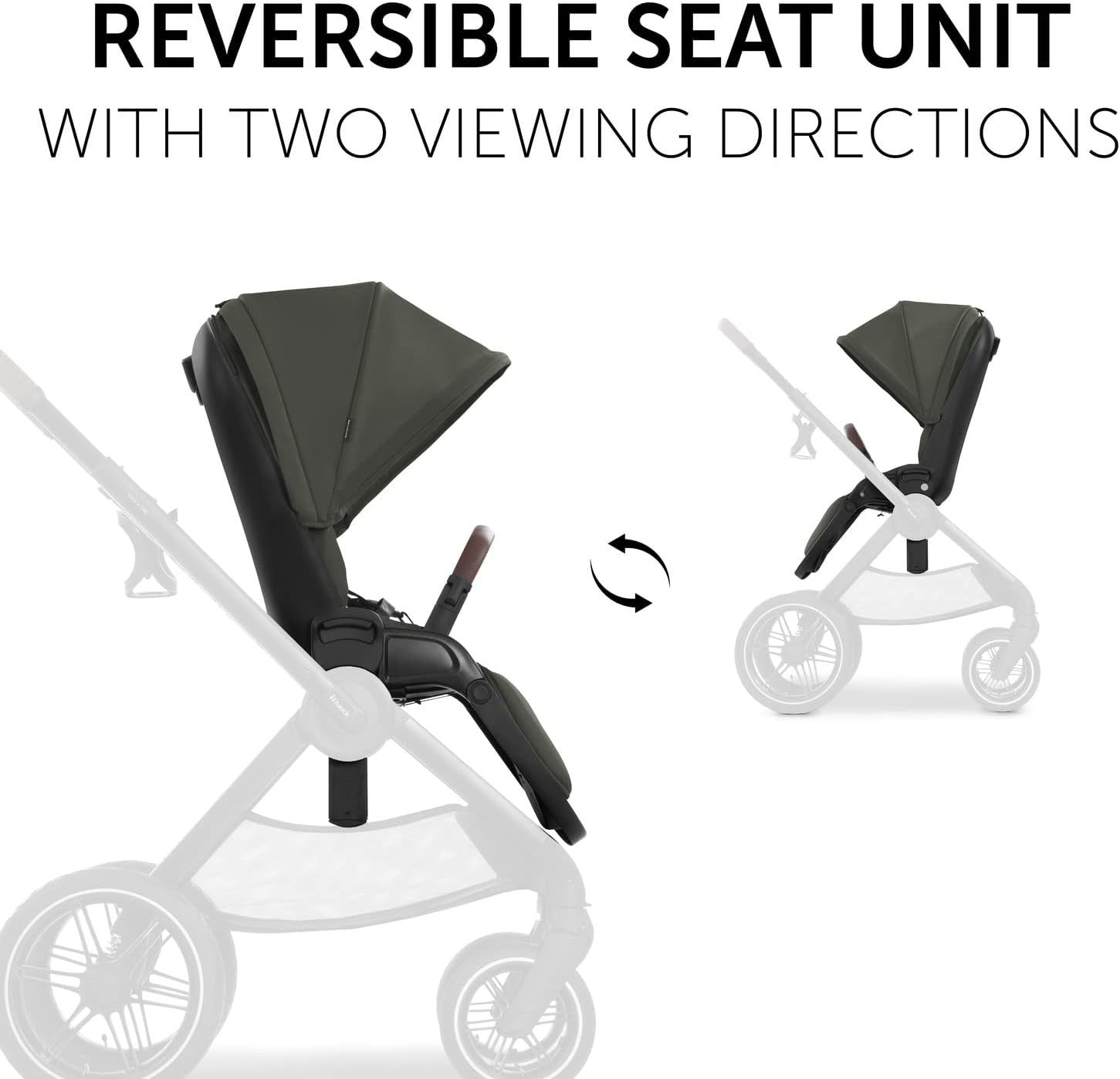 Walk N Care 2-in-1 Pram & Pushchair Dark Olive Lightweight Foldable Stroller