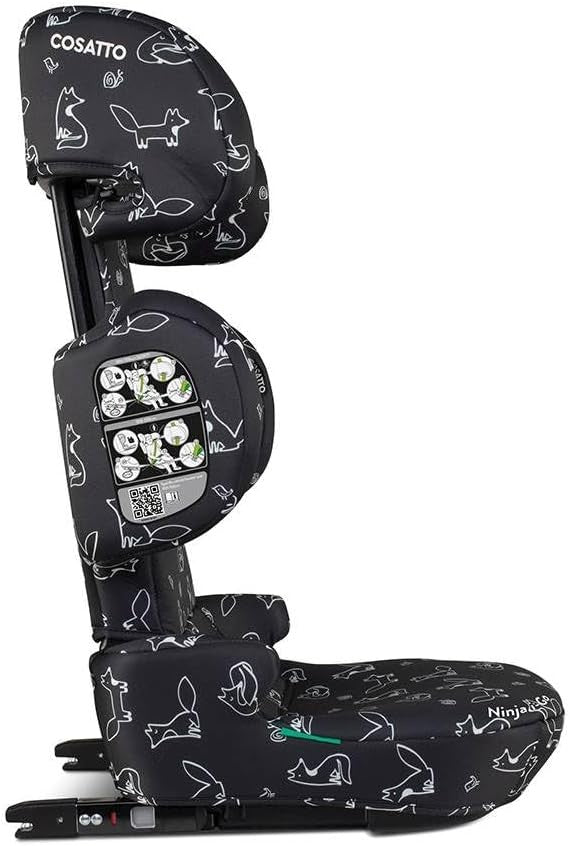 Foldable Booster Car Seat 100–150cm Lightweight Travel ISOFIT 4–12 Years