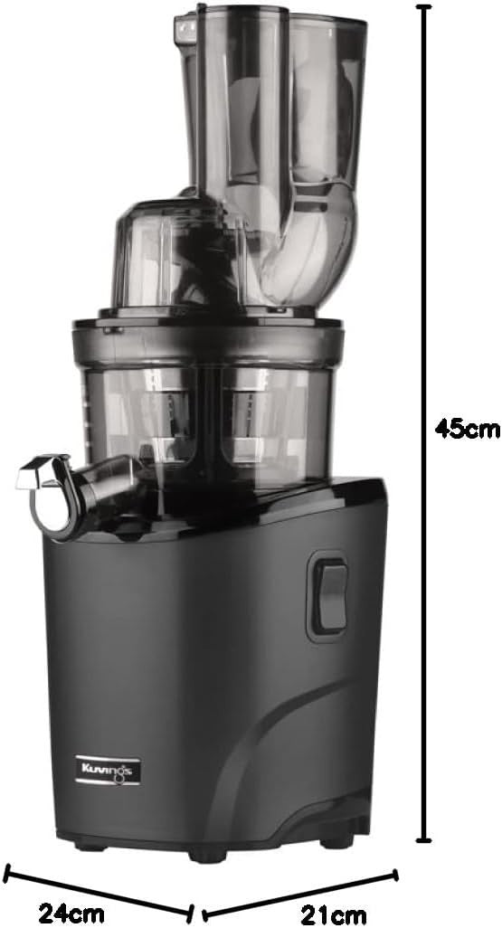 Cold Press Slow Juicer Auto Cutting Dual Feed Chute High Yield Quiet