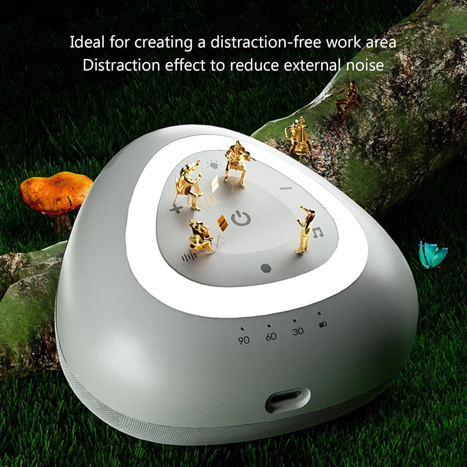 White Noise Sleep Machine with Night Light & Stress Relief Sounds