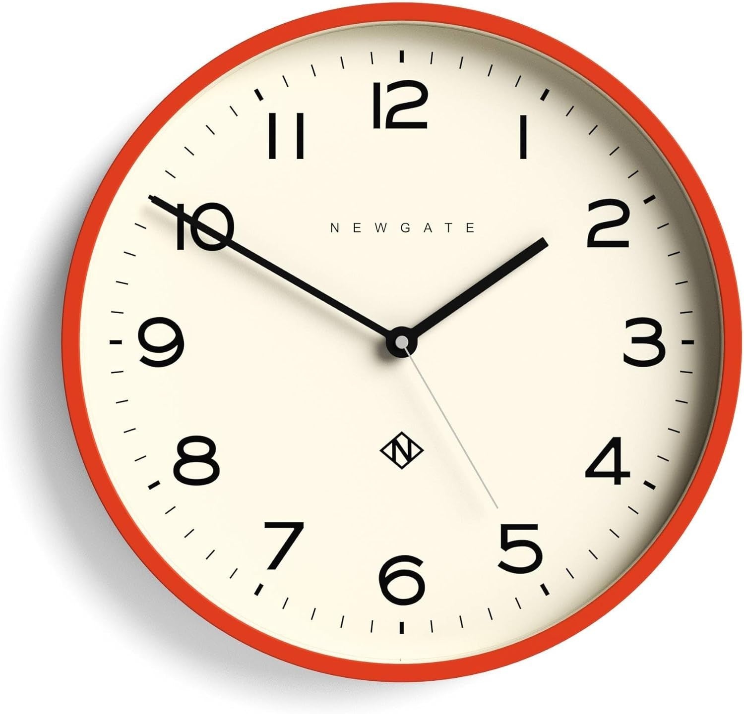 Modern Round Wall Clock 37cm | Easy-Read Numbers | Kitchen, Living Room