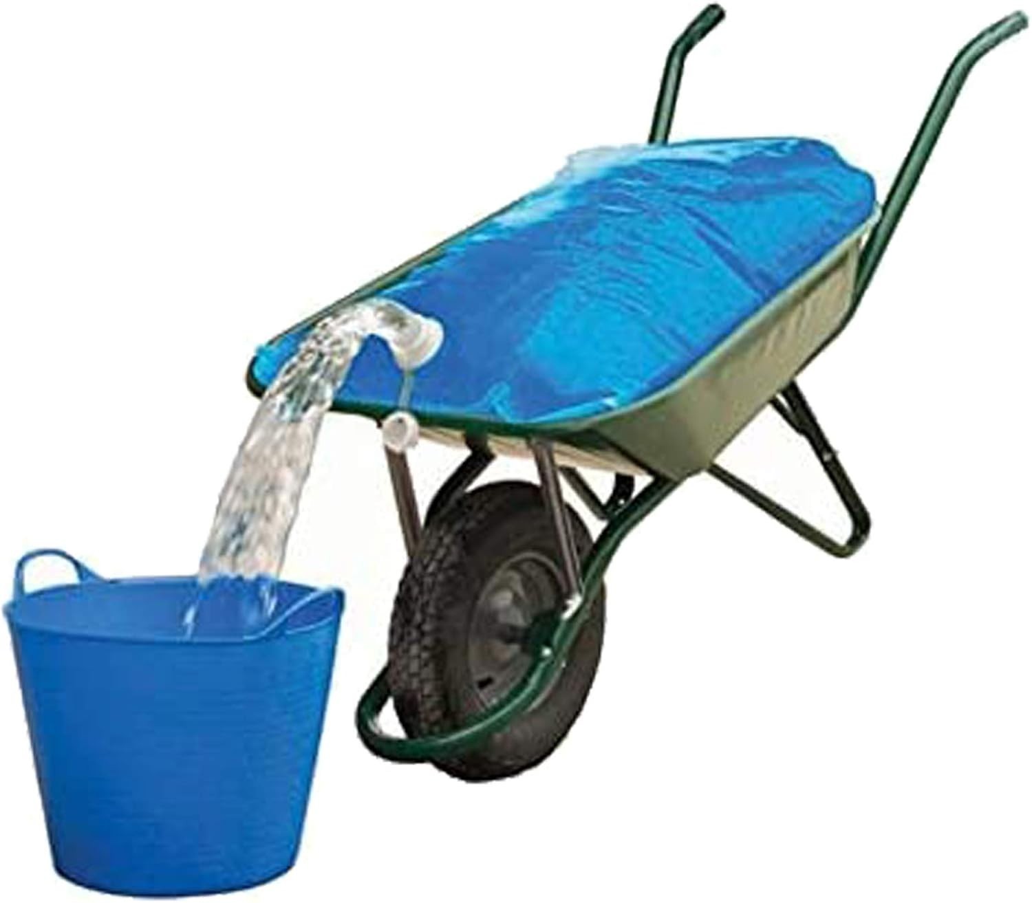 80L Blue Water Bag – Wheelbarrow Water Carrier w/ Tap for Garden & Farm Use
