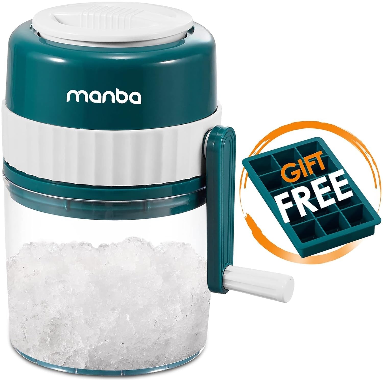 Manual Slushie Maker Snow Cone Machine 1L Ice Crusher Party Drinks