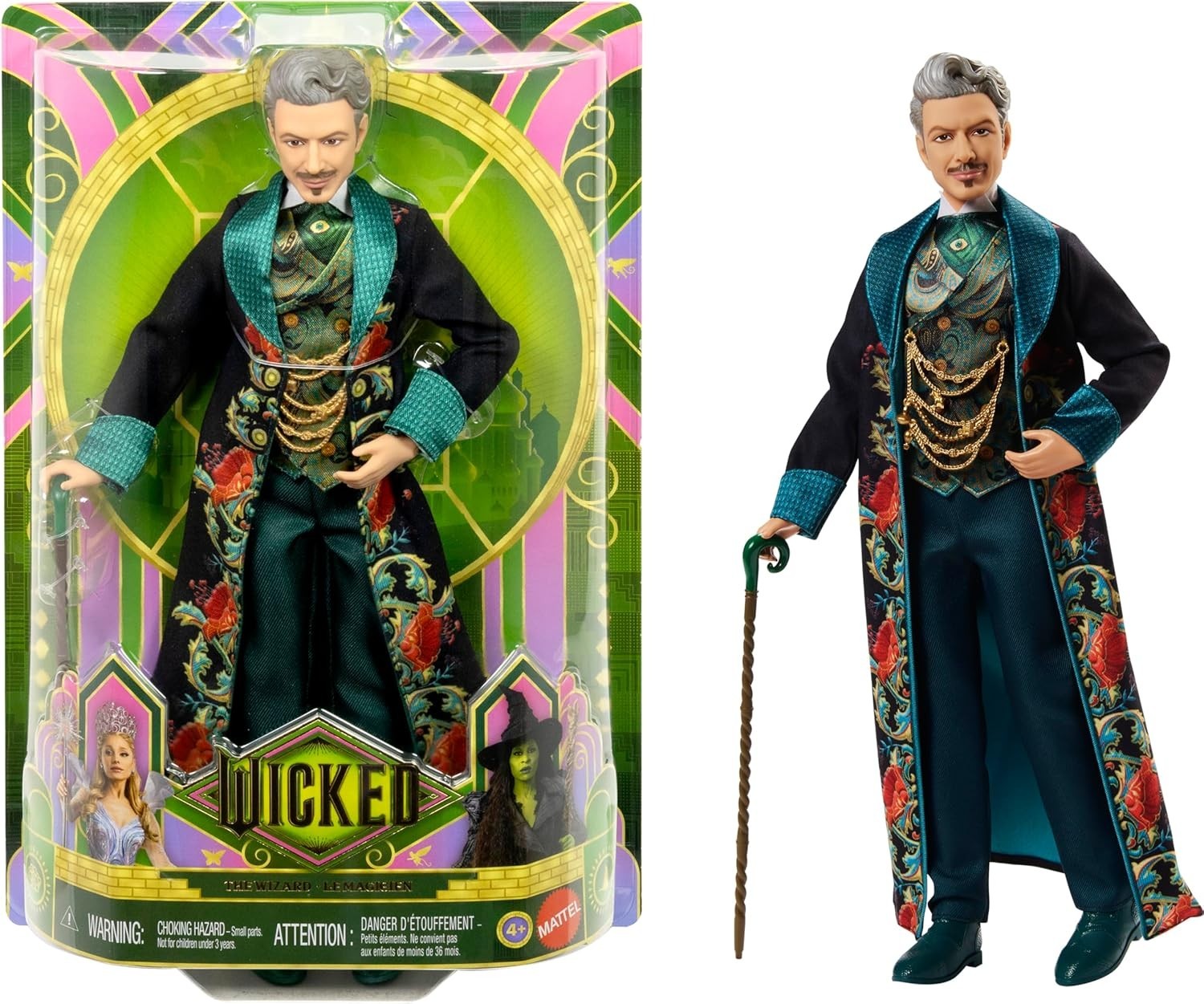 Magic Fashion Doll Wizard Outfit Cane Poseable Movie Style Toy Gift