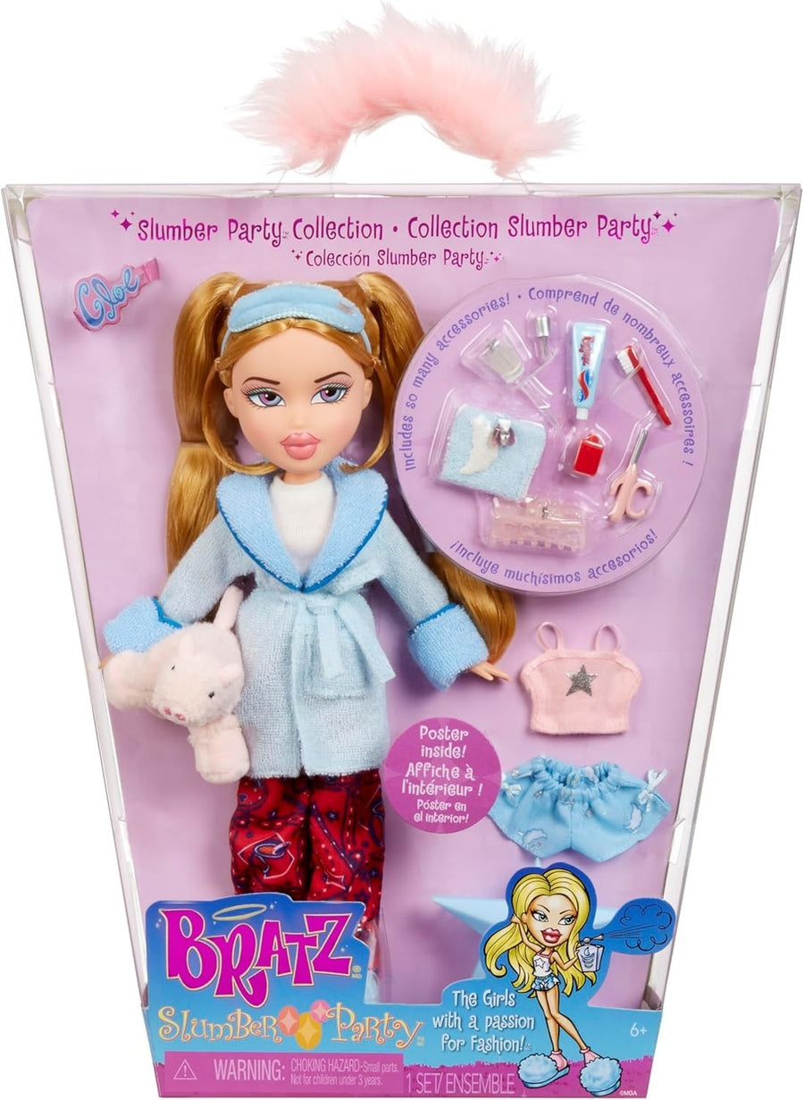 Blonde Slumber Party Fashion Doll Pajamas Plush Sleepover Set