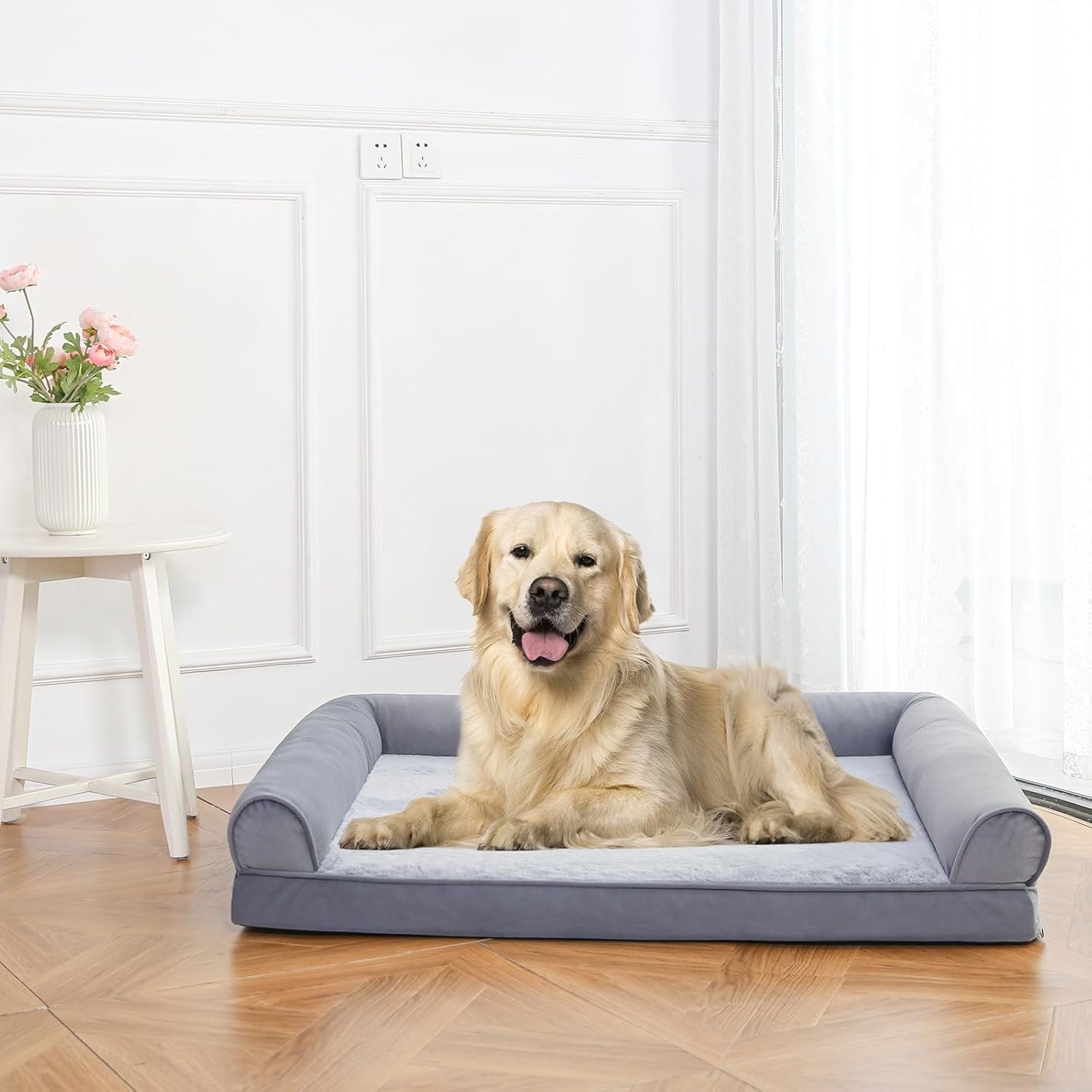 XL Orthopedic Dog Sofa Bed 112x89cm Washable Non Slip