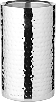 Wine Bottle Chiller Stainless Steel Double Wall Hammered Finish Cooler