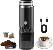 Portable Electric Espresso Maker 3-in-1 Hot Cold Brew Rechargeable