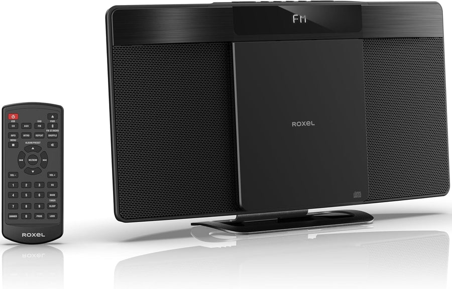 Compact HiFi System CD Player FM Radio Bluetooth USB AUX Remote