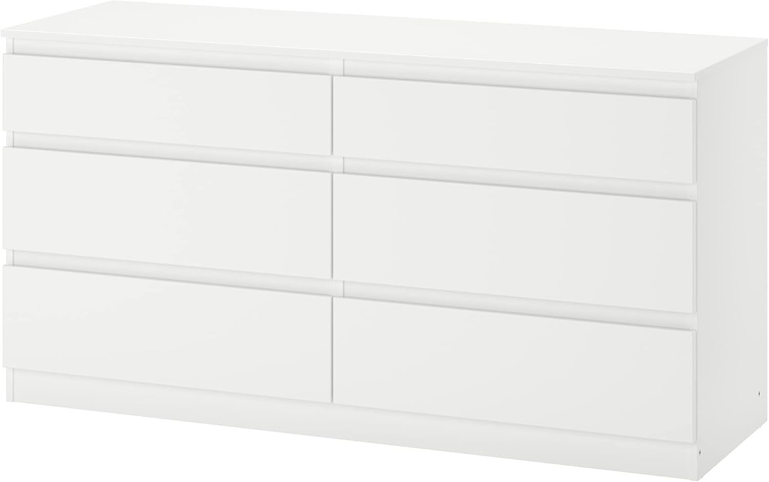 White 6 Drawer Chest Soft Close Storage Cabinet Bedroom Organizer Unit